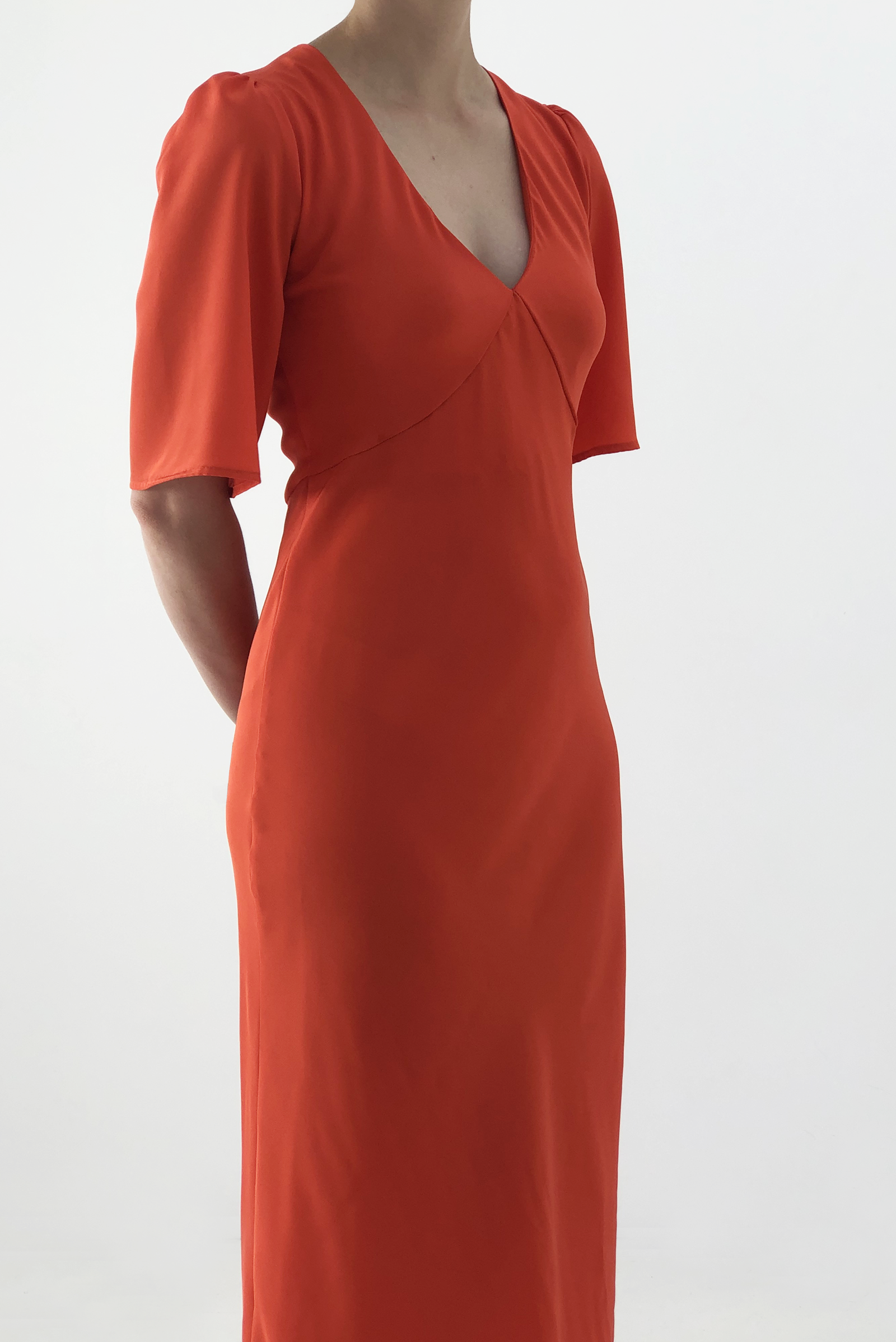 Paloma Deux Dress in Scarlet