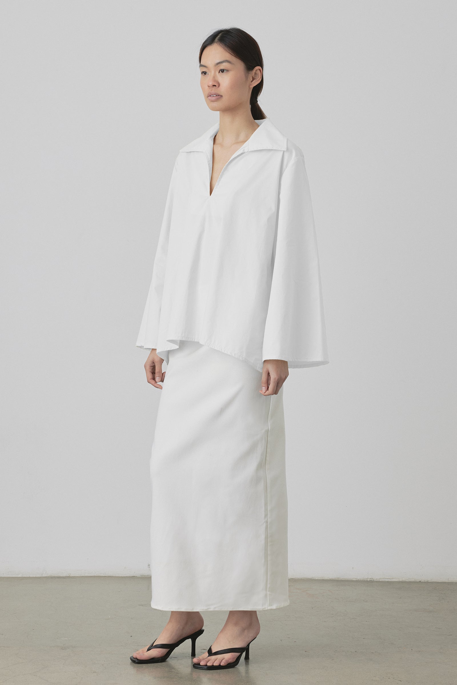 Polo Cotton Shirt in White