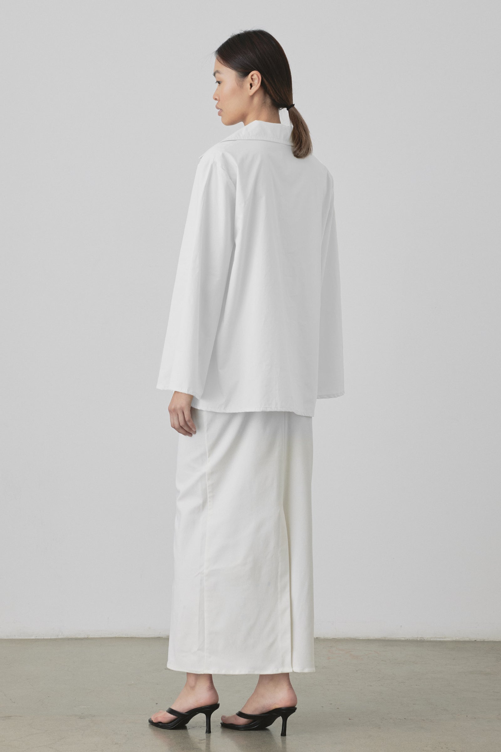 Polo Cotton Shirt in White