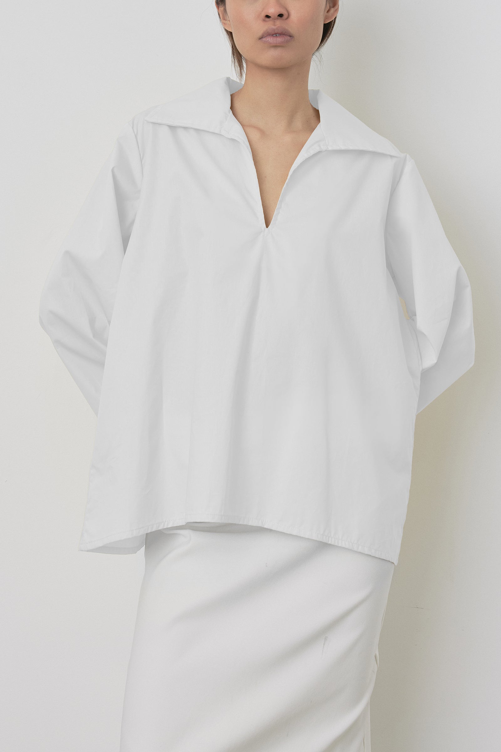 Polo Cotton Shirt in White