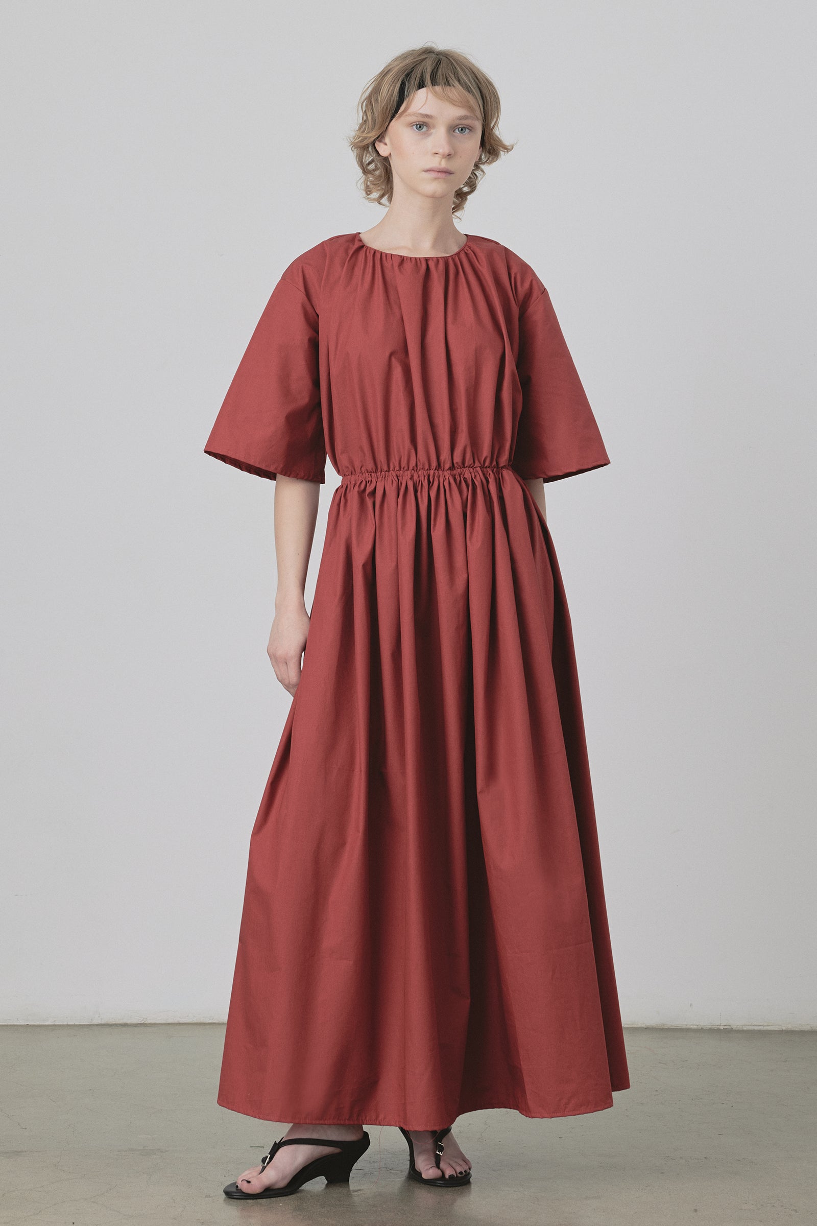 Rue Dress in Scarlet