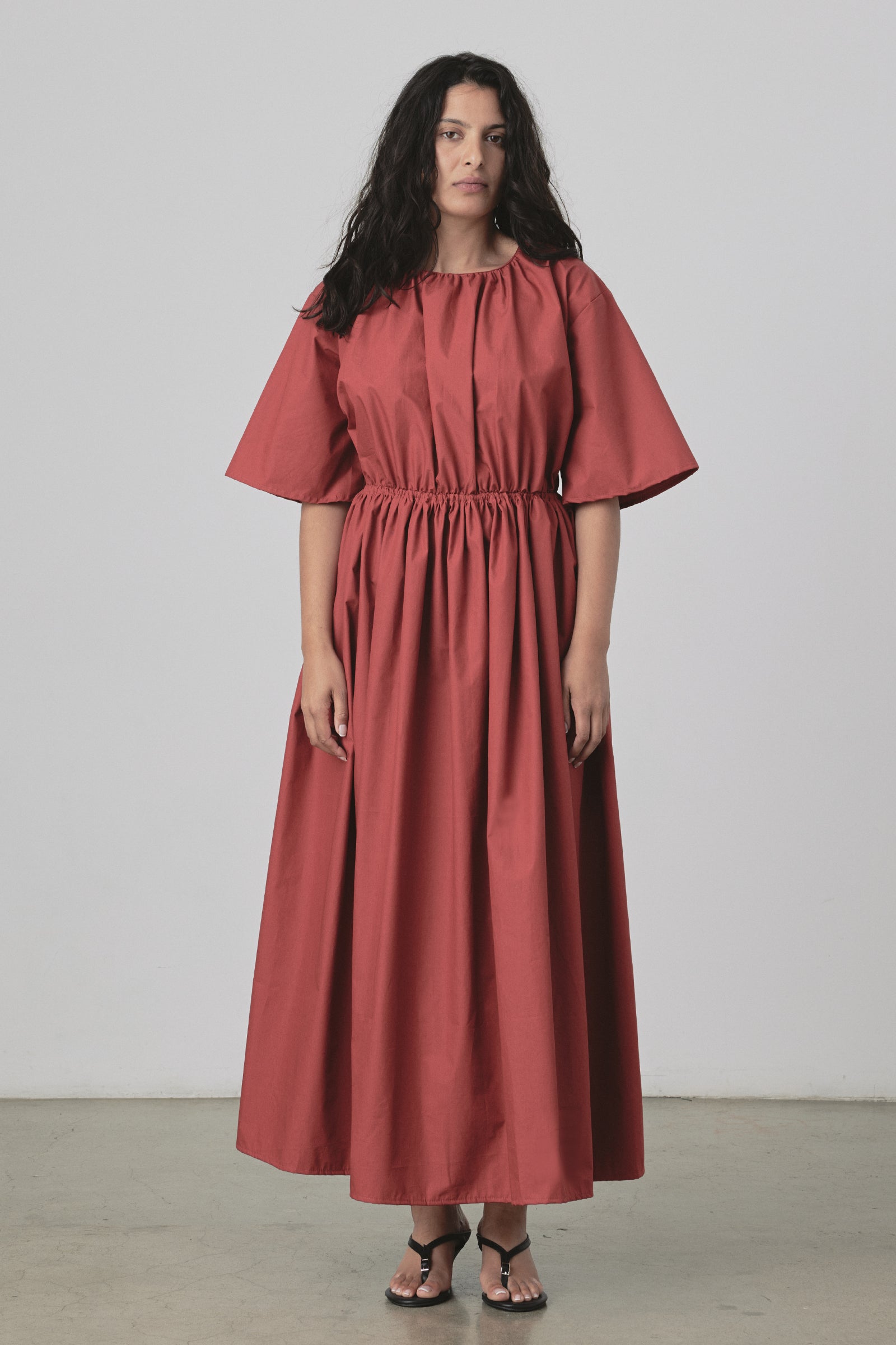 Rue Dress in Scarlet