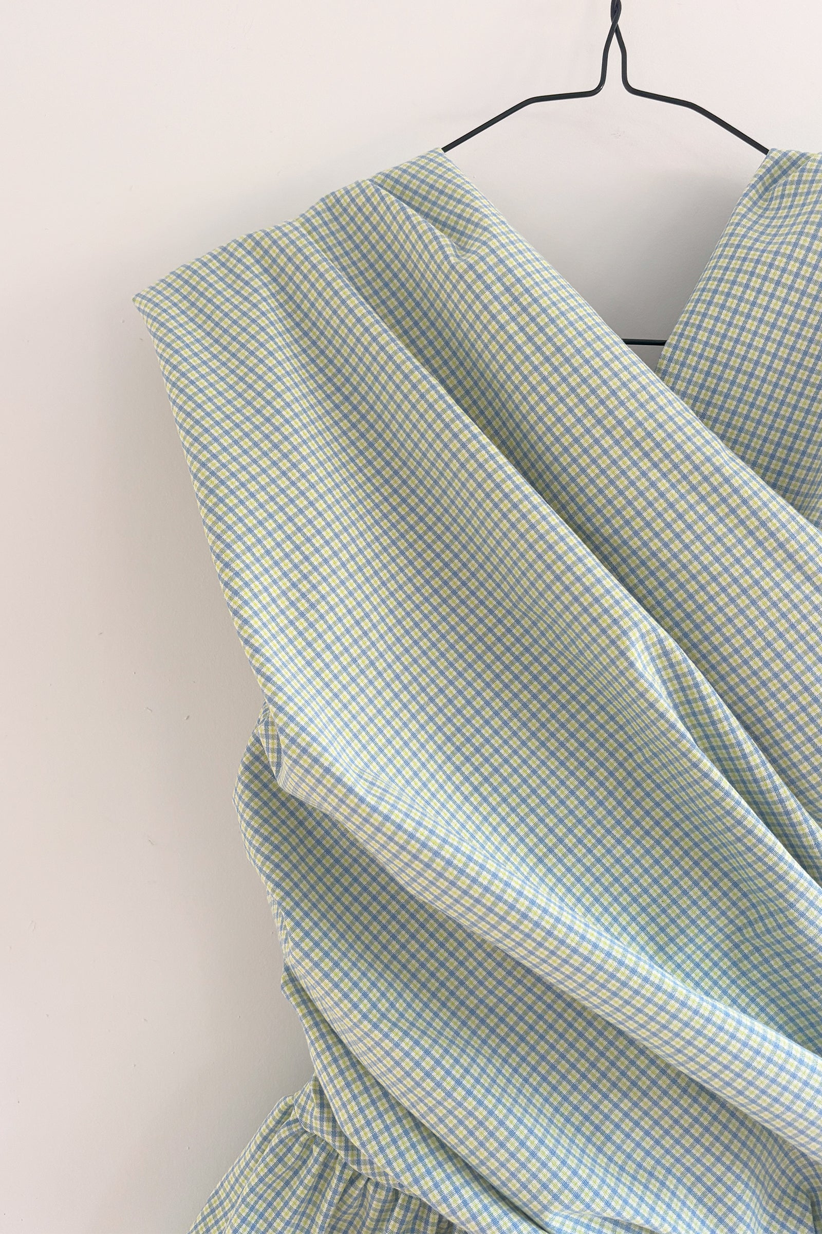 Wrap Bodice Deux Top in Multi Check