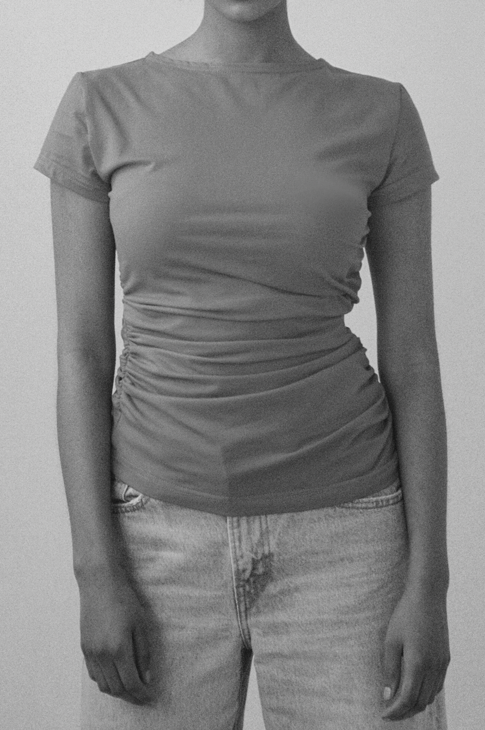 Warp SS Tee in Grey Marle