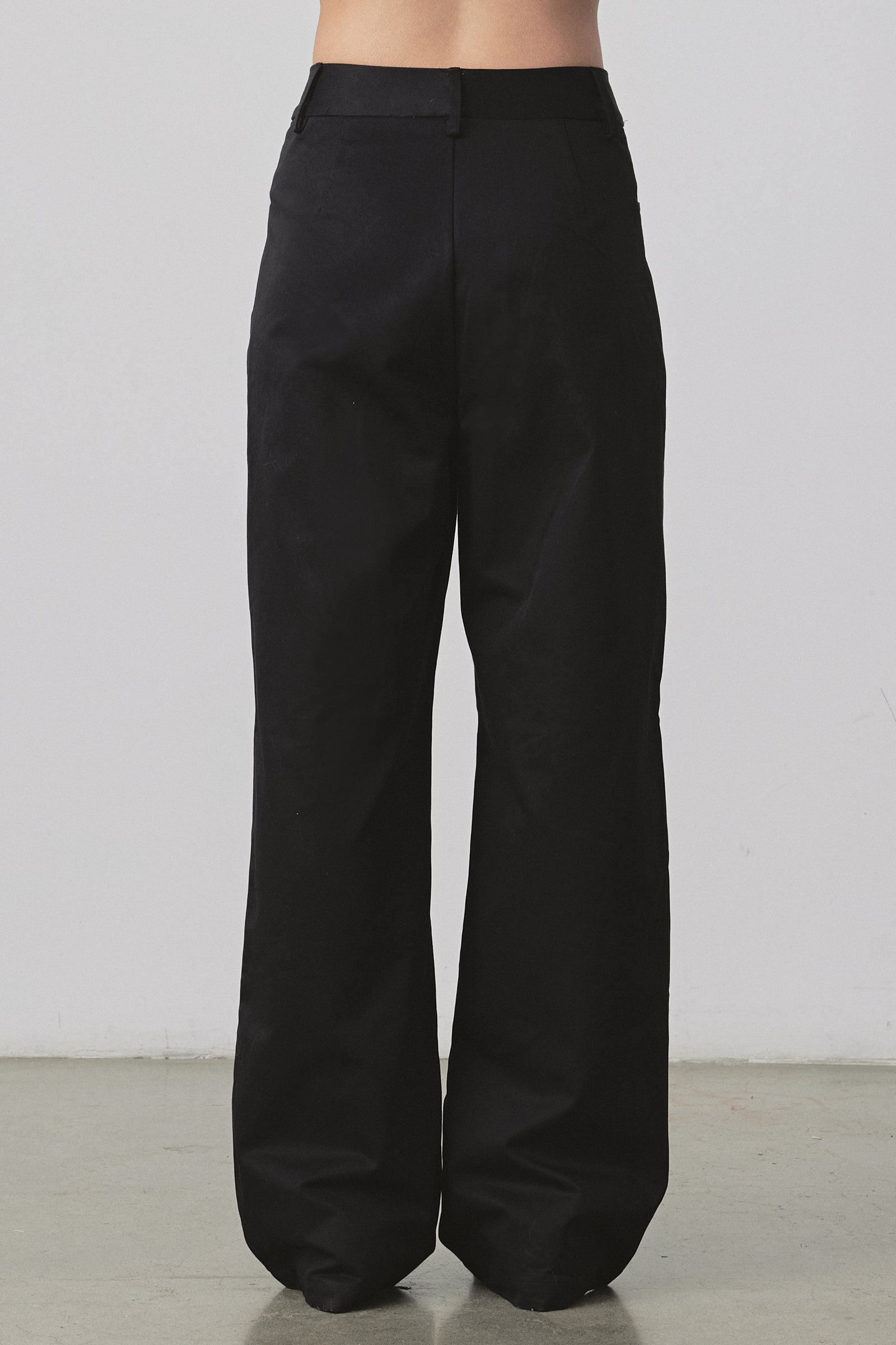 Pantalon à jambe large kaki