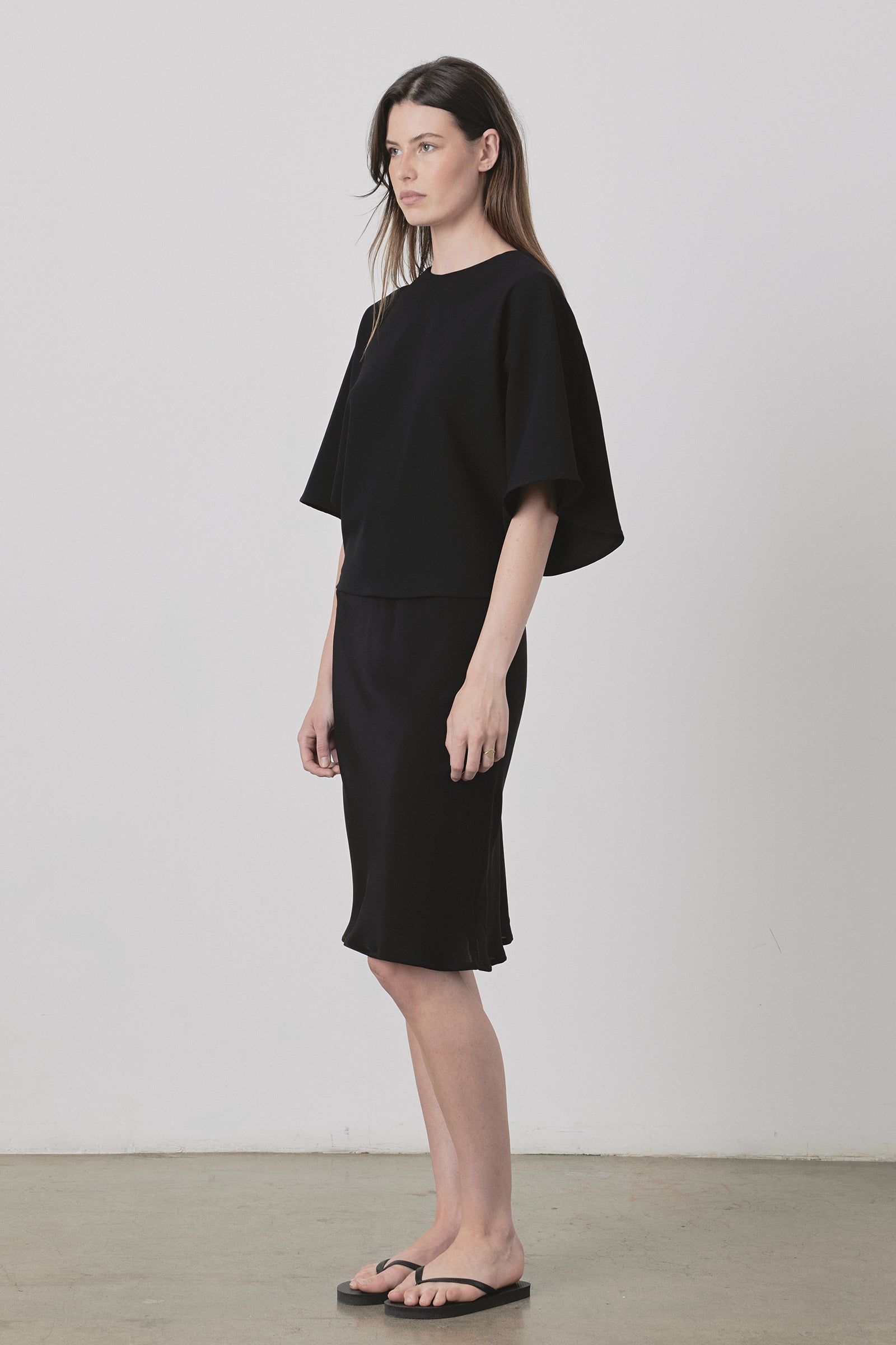 Swirl Top in Black