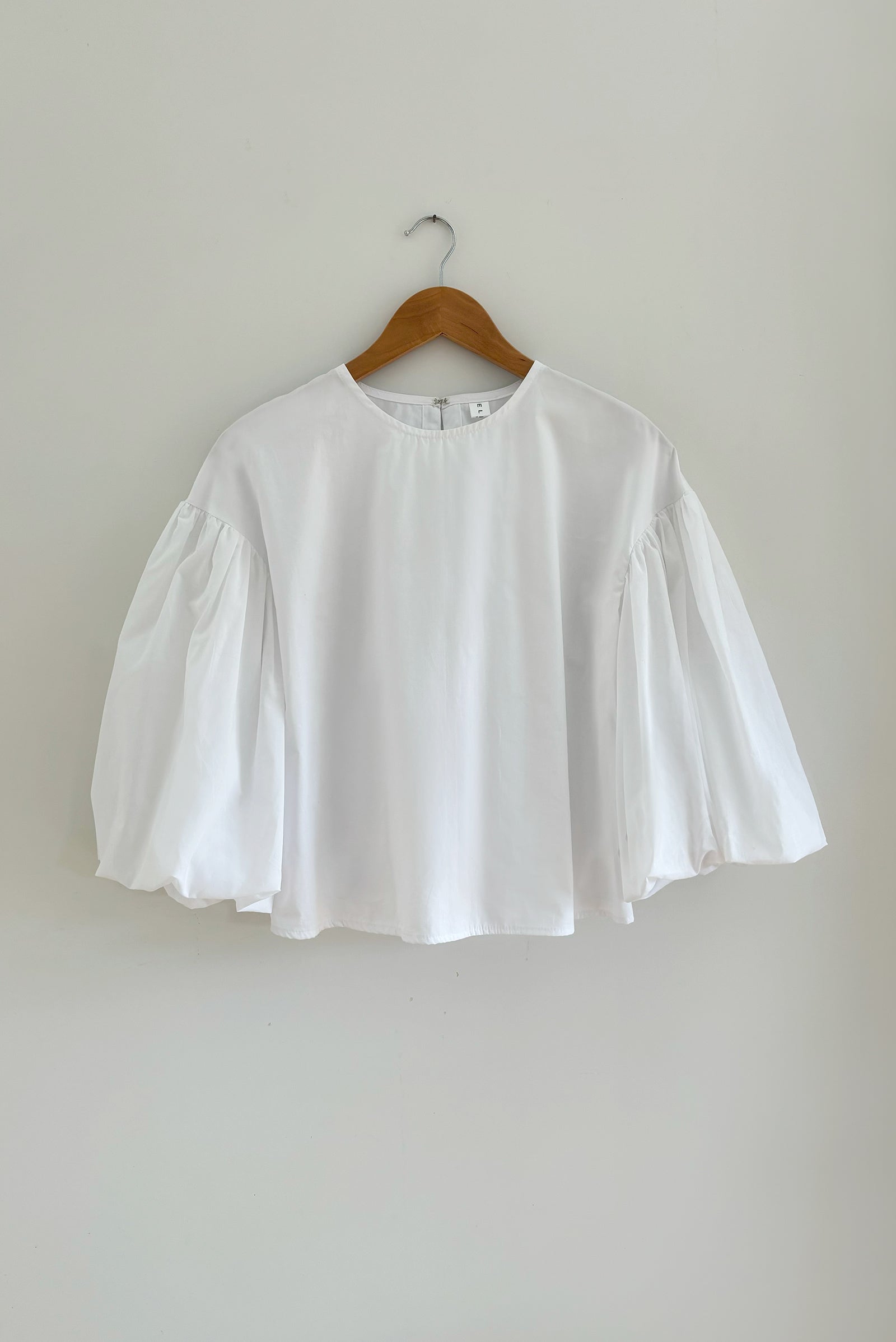 Tulle Blouse in White