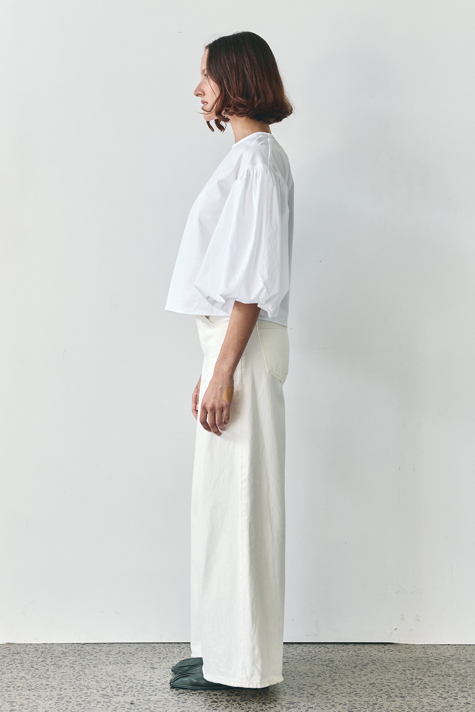 Tulle Deux Blouse in White