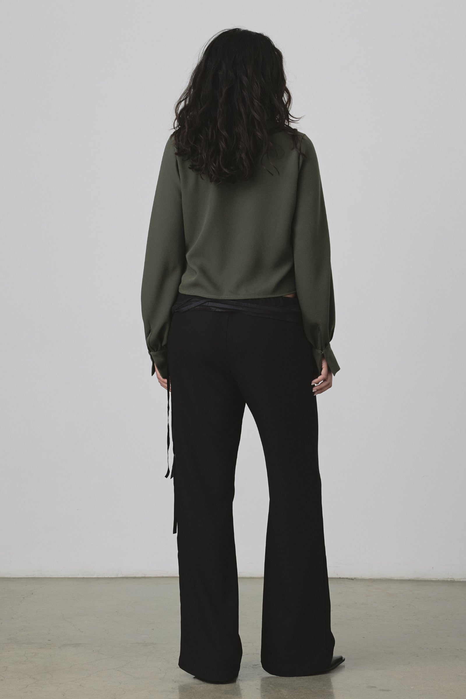 Undone Blouse in Khaki