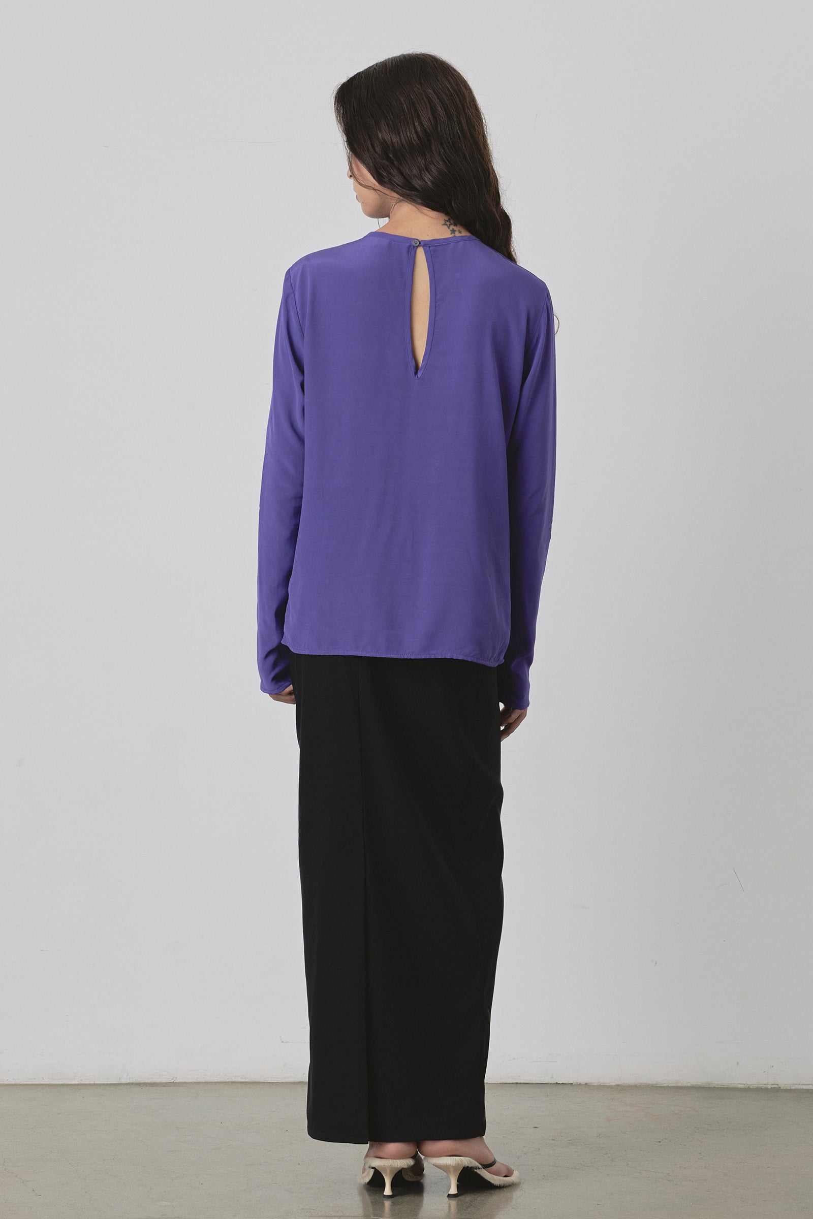 (Limited Edition) Universal LS Blouse in Purple