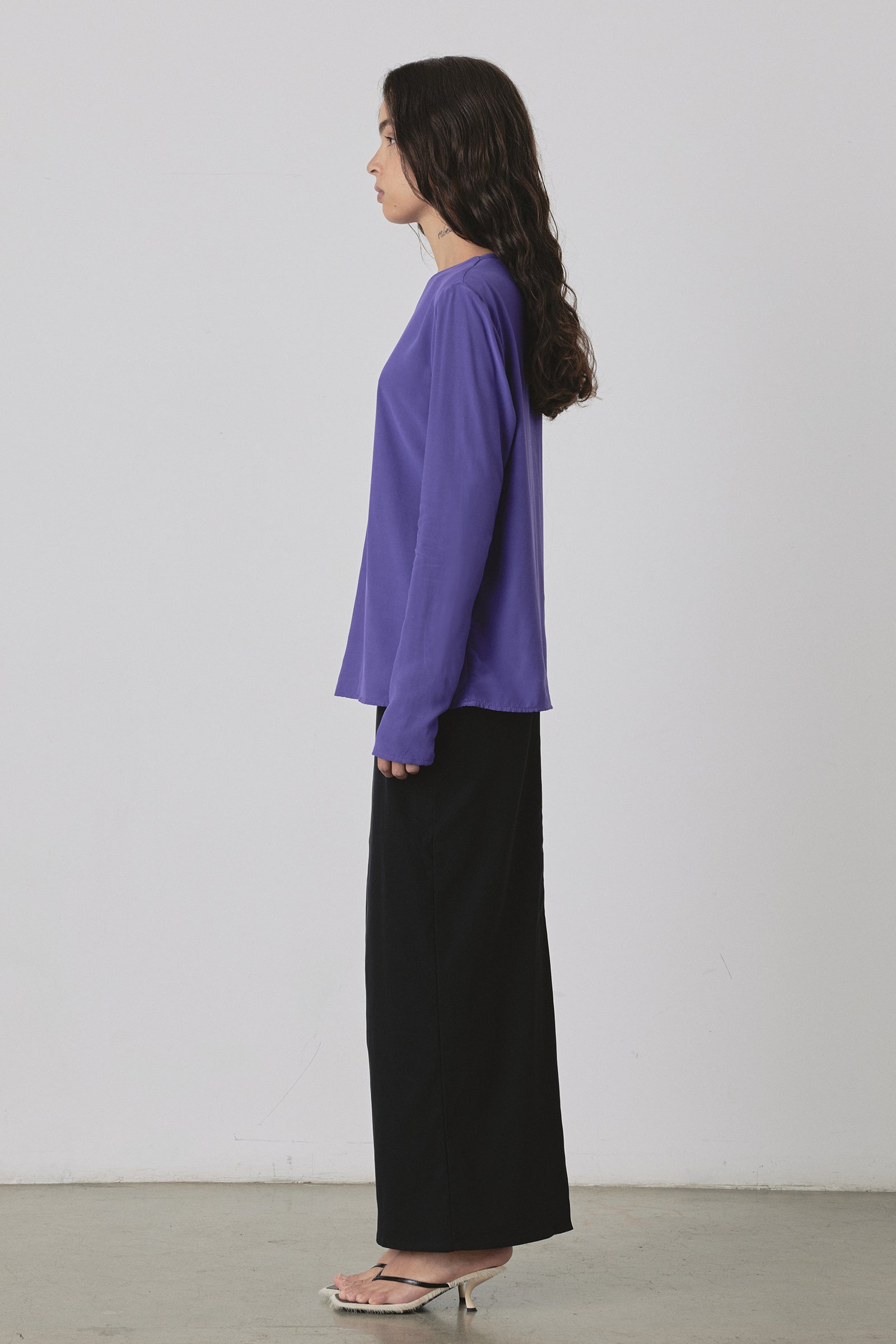 (Limited Edition) Universal LS Blouse in Purple