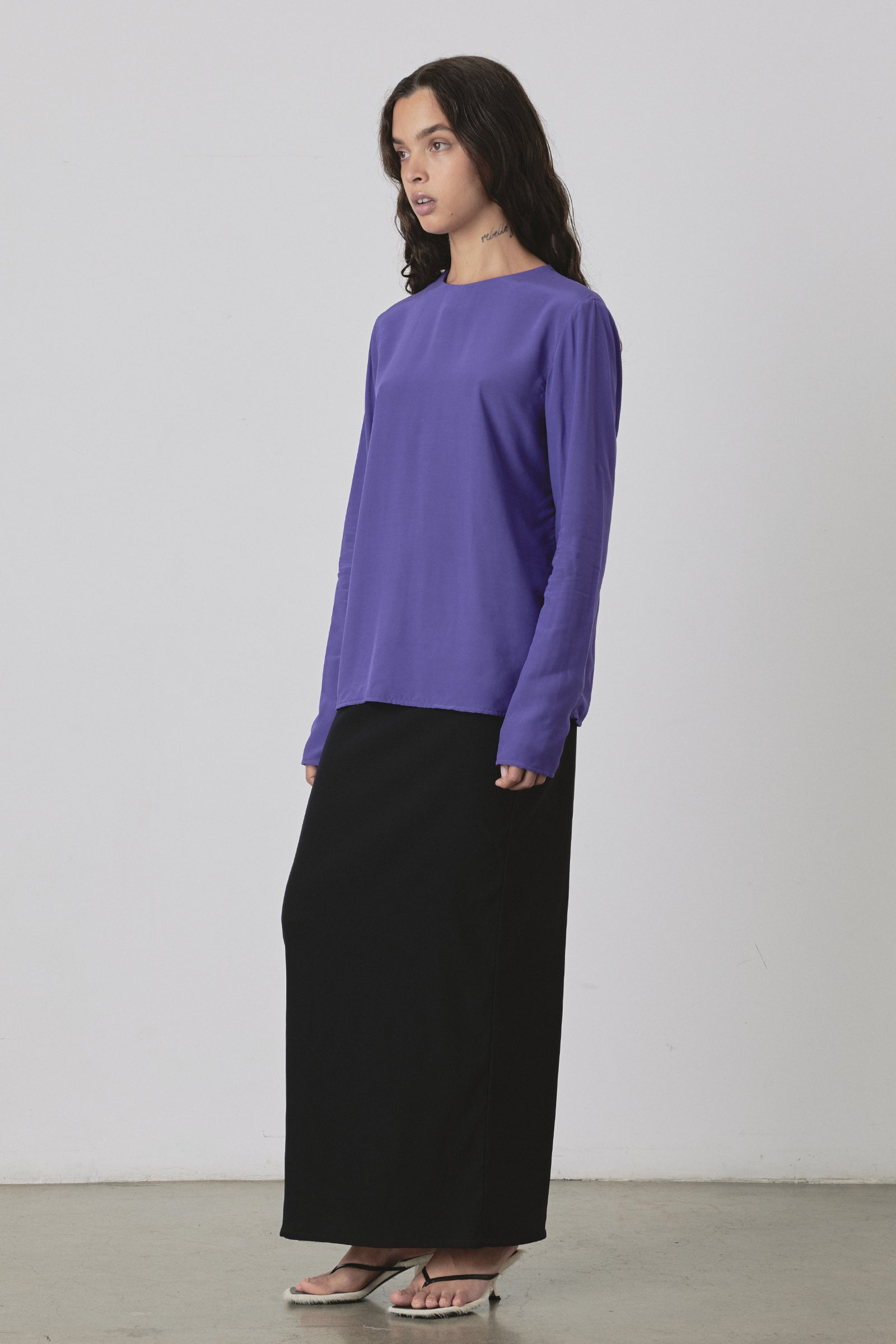 (Limited Edition) Universal LS Blouse in Purple