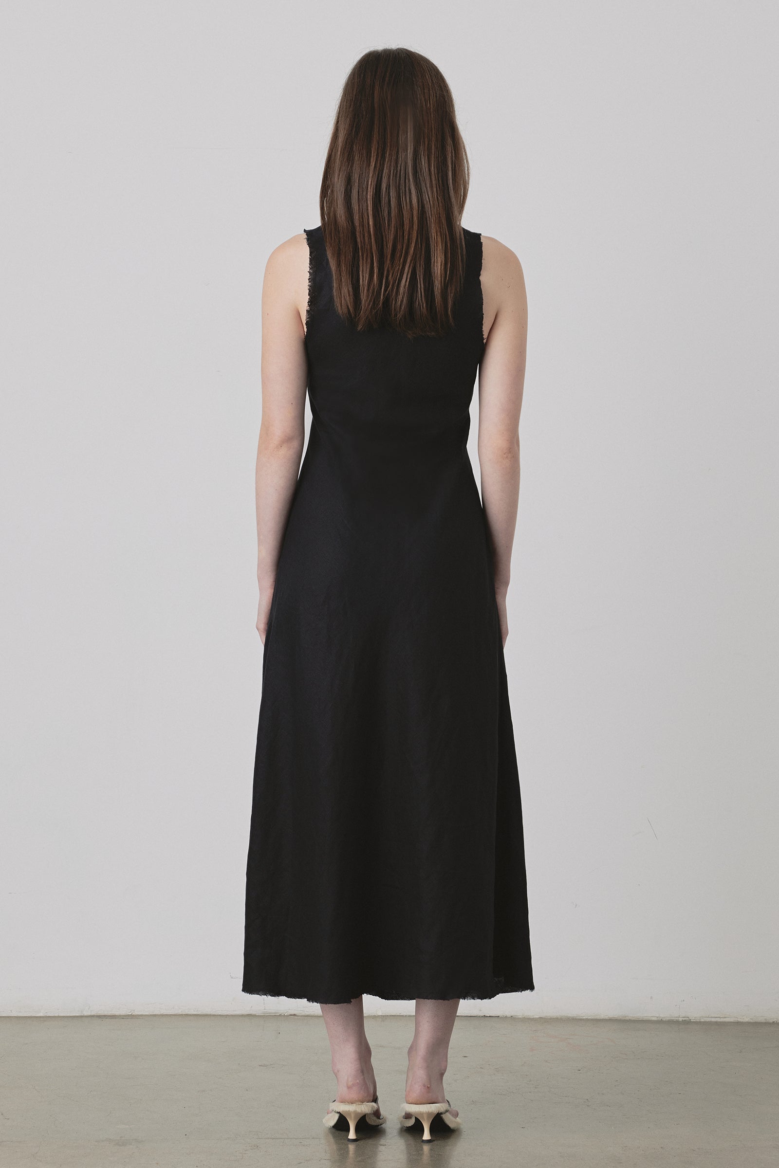 Vela Linen Slip Dress