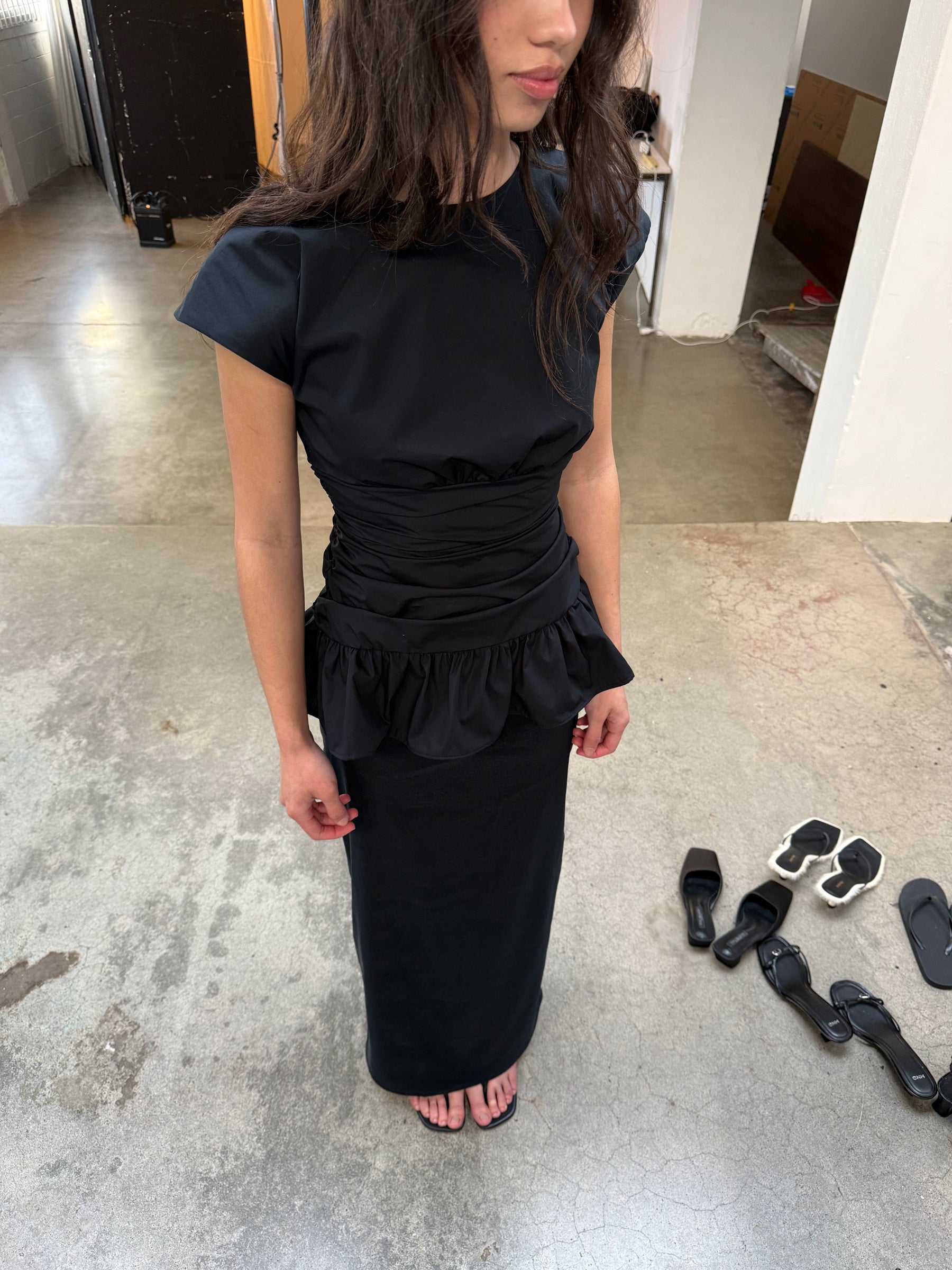 Vienna Bodice Top in Black