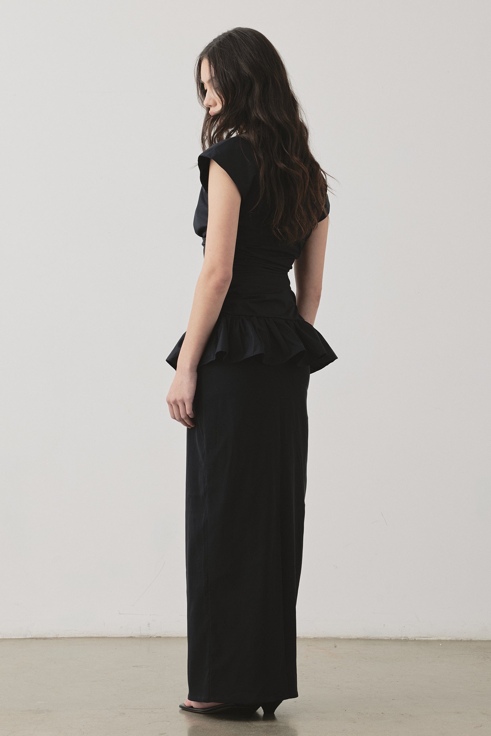 Vienna Bodice Top in Black