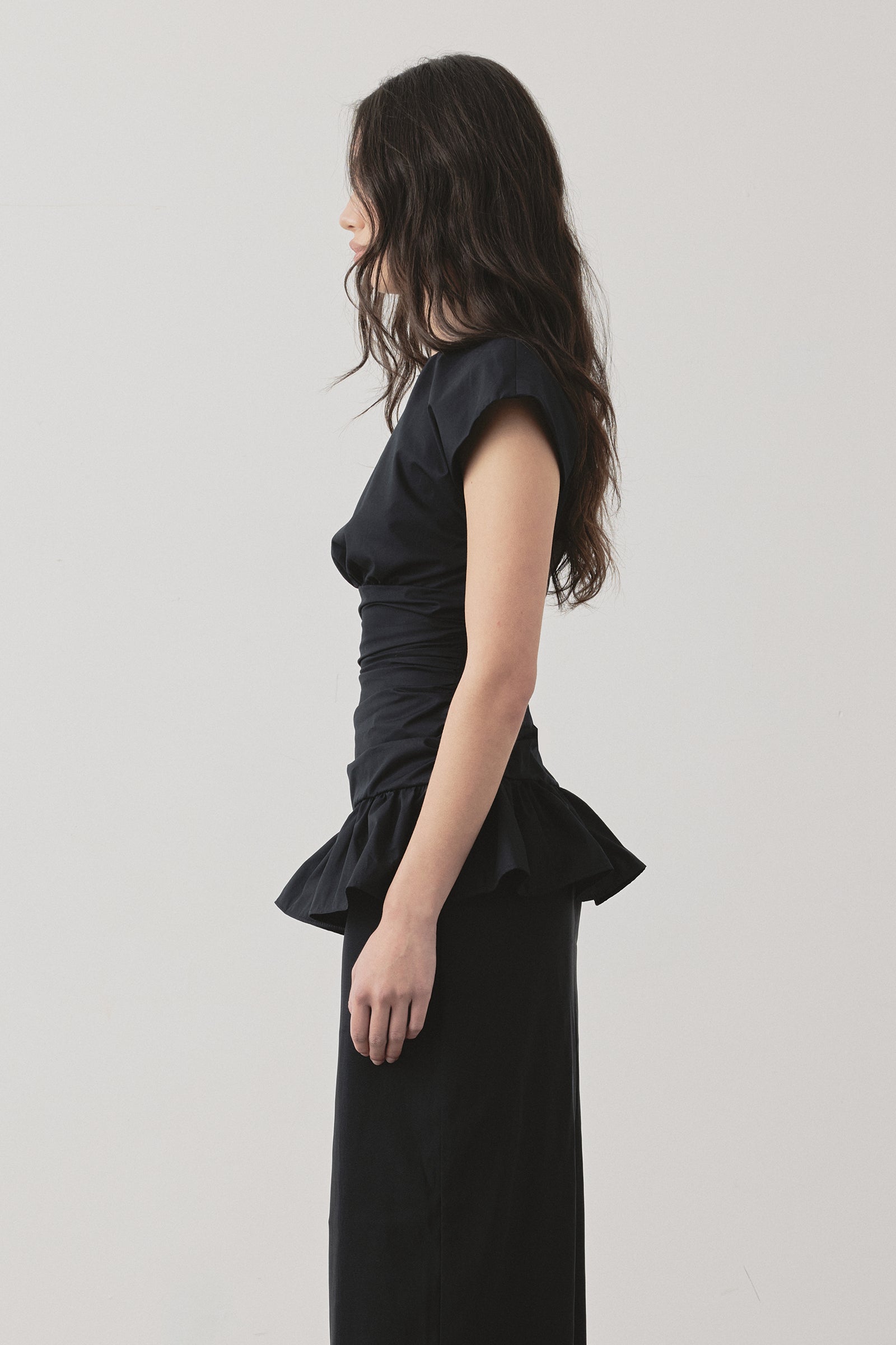Vienna Bodice Top in Black