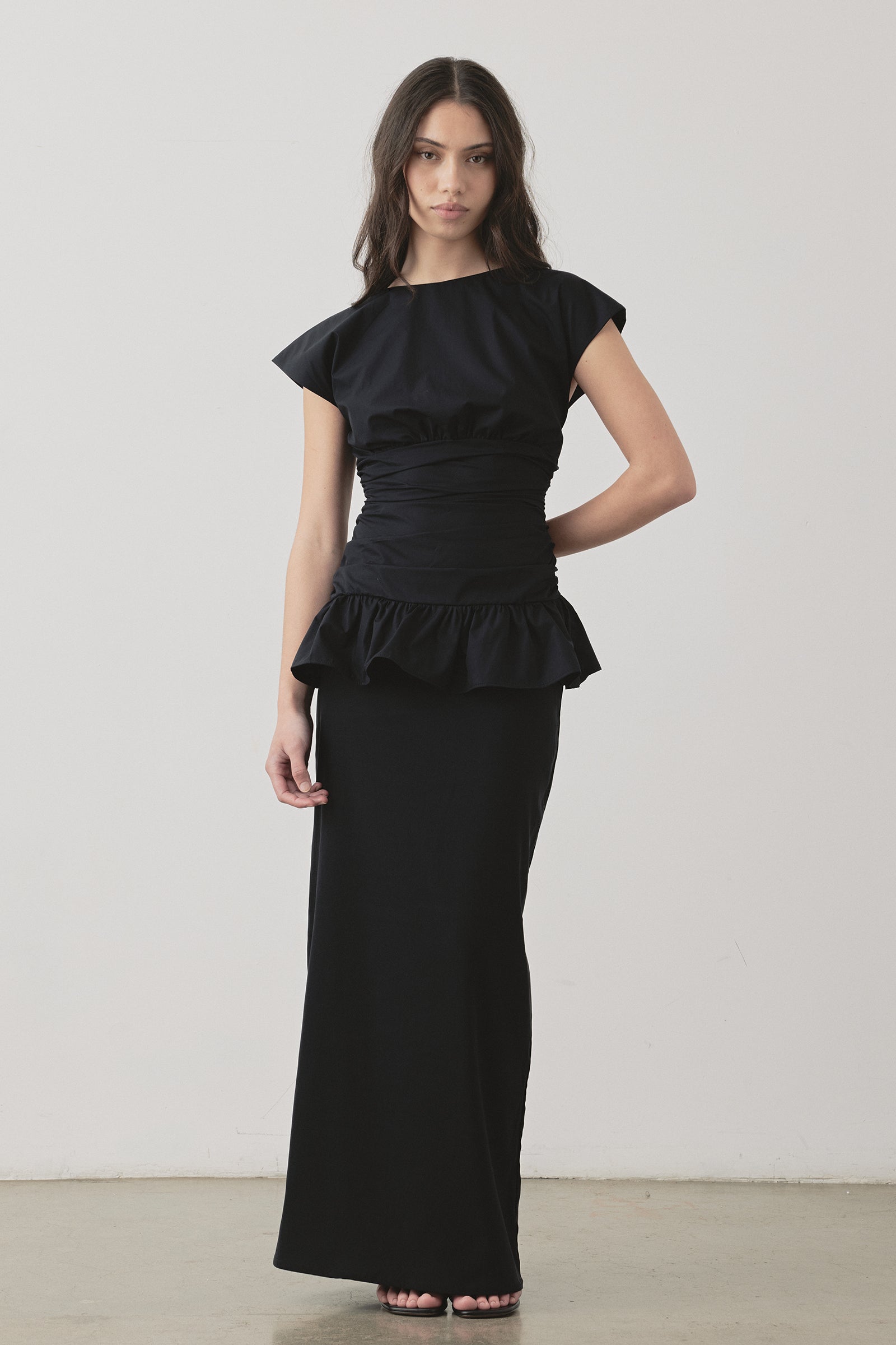 Vienna Bodice Top in Black