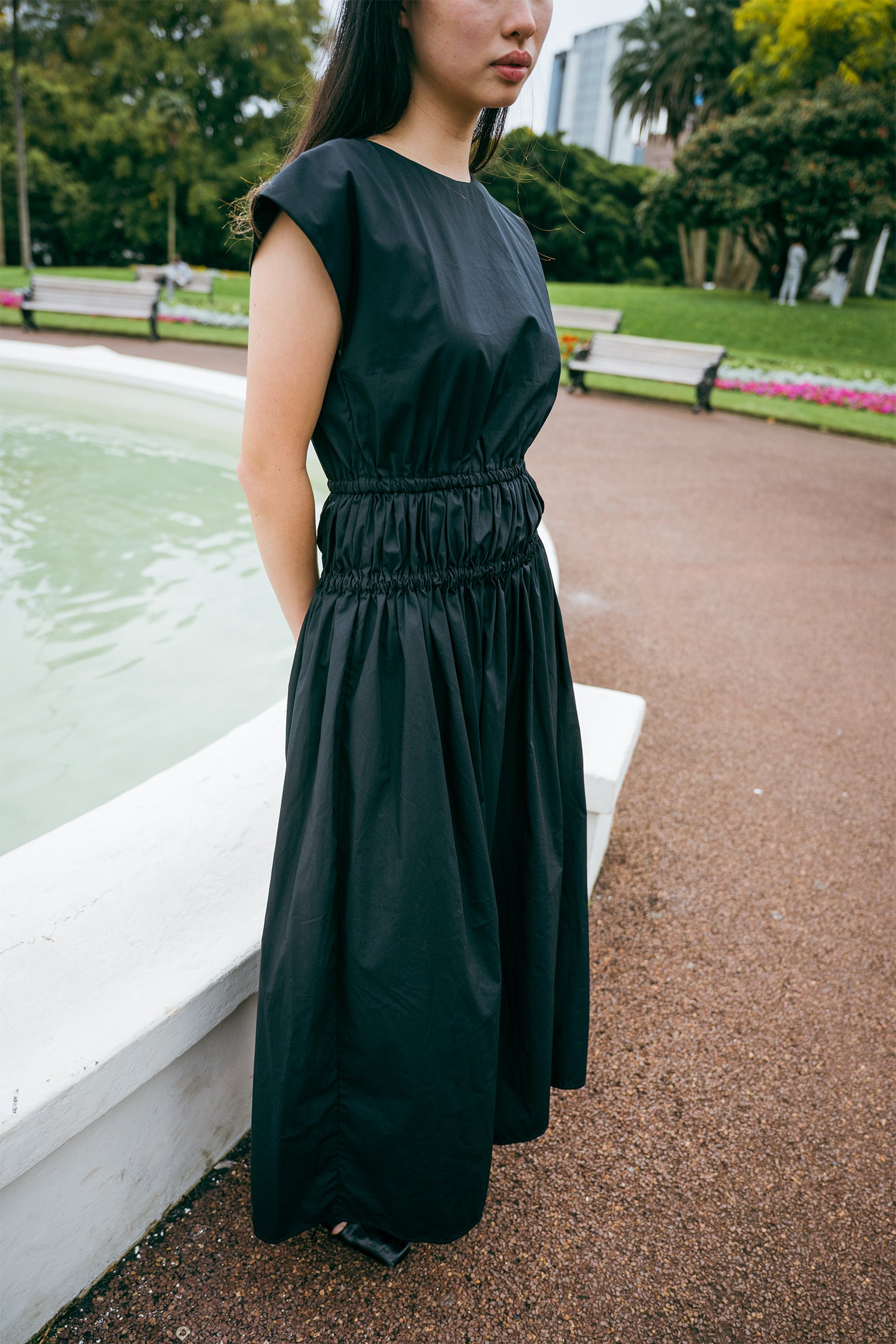 Robe étagée Vienna noire