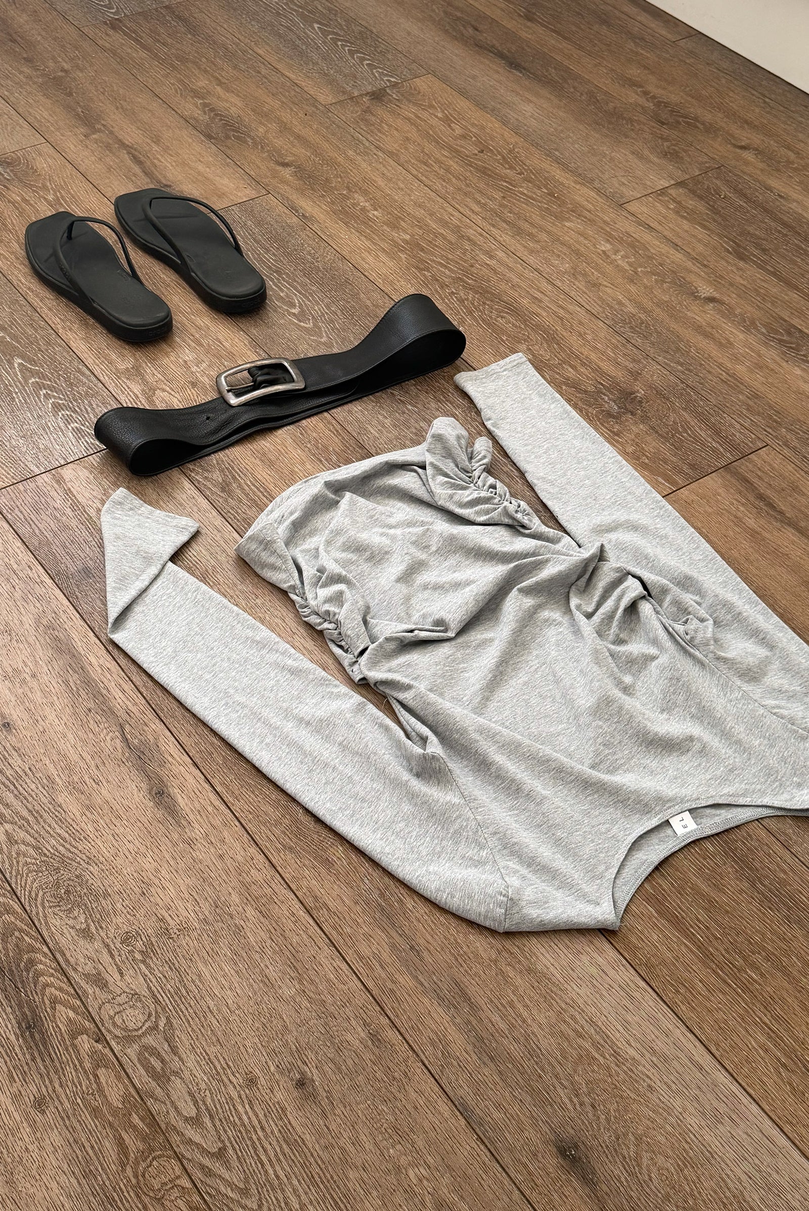 Warp LS Top in Grey Marle