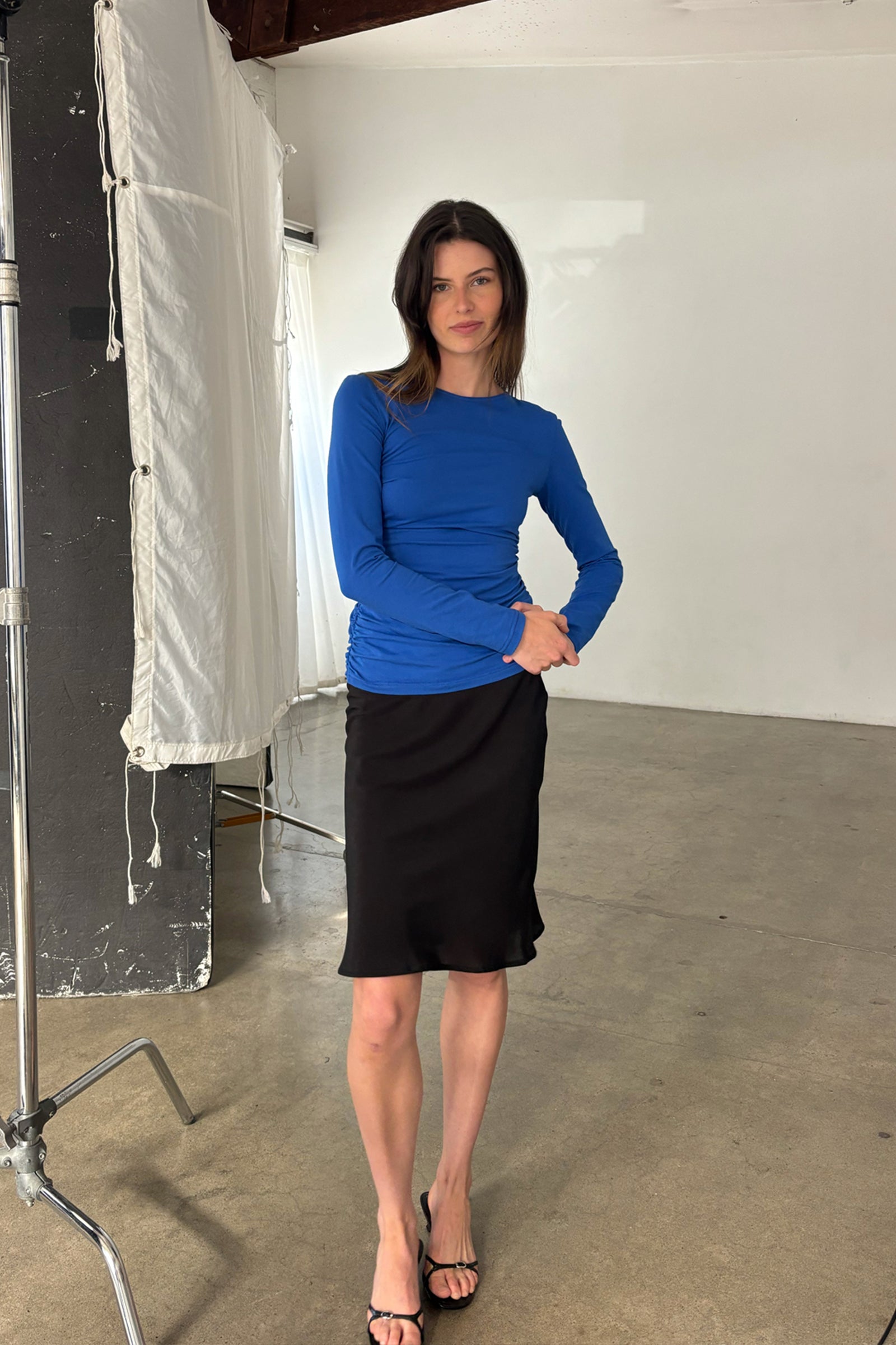 Warp LS Top in Klein Blue