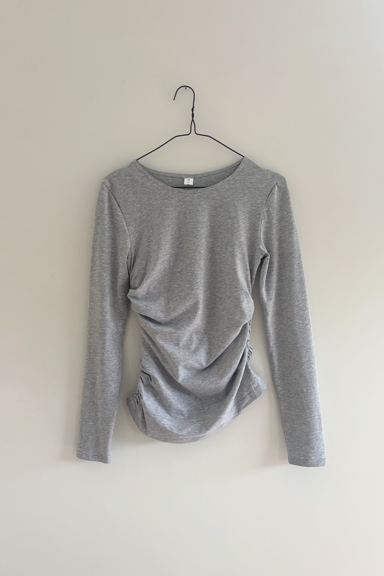 Warp LS Top in Grey Marle