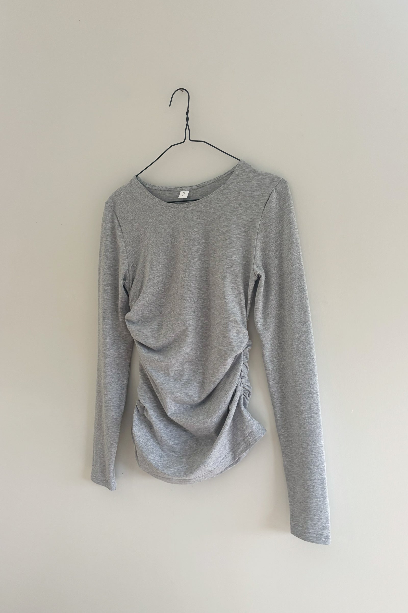 Warp LS Top in Grey Marle