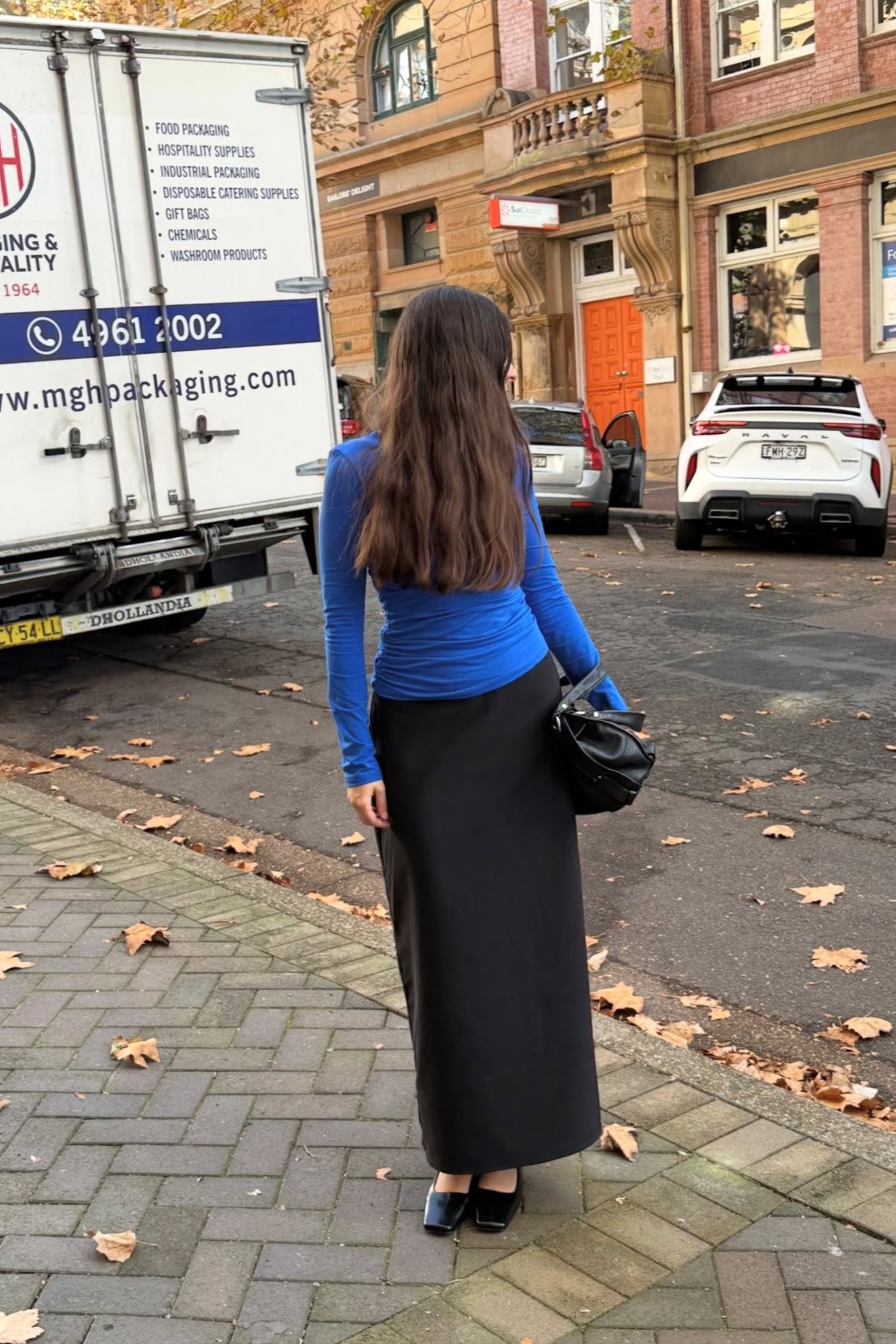 Warp LS Top in Klein Blue