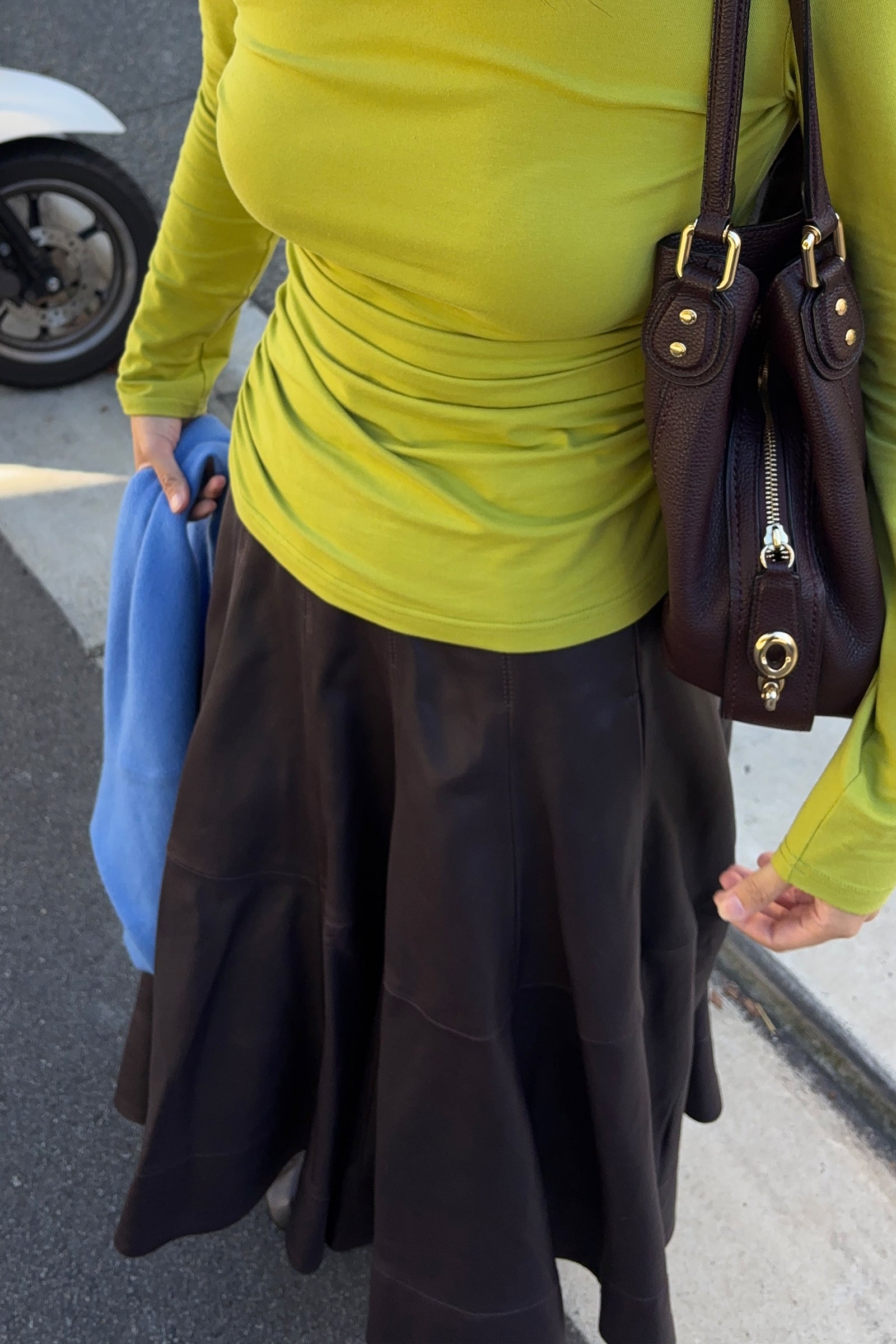 Warp LS Top in Chartreuse