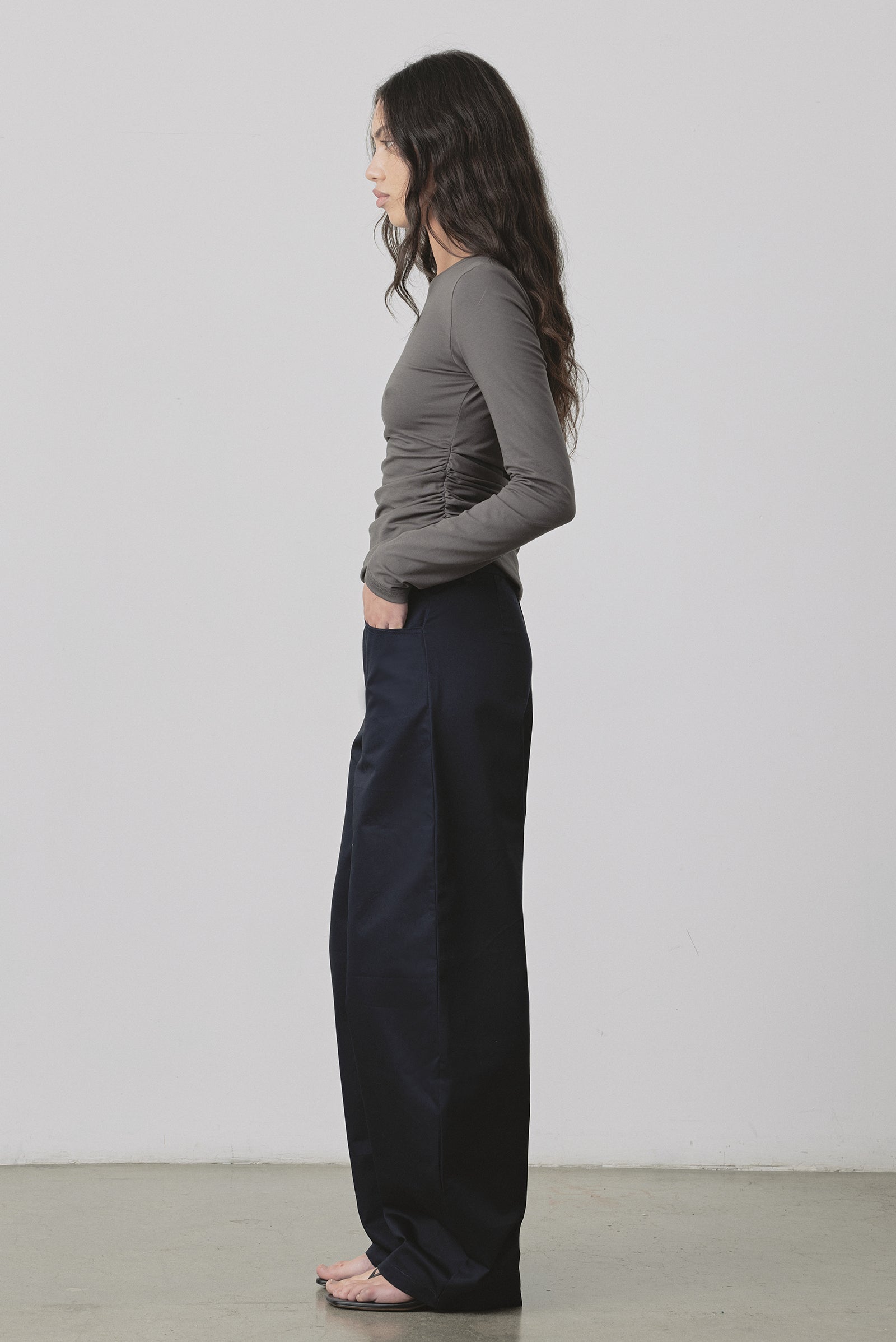 Haut Warp manches longues bleu Klein