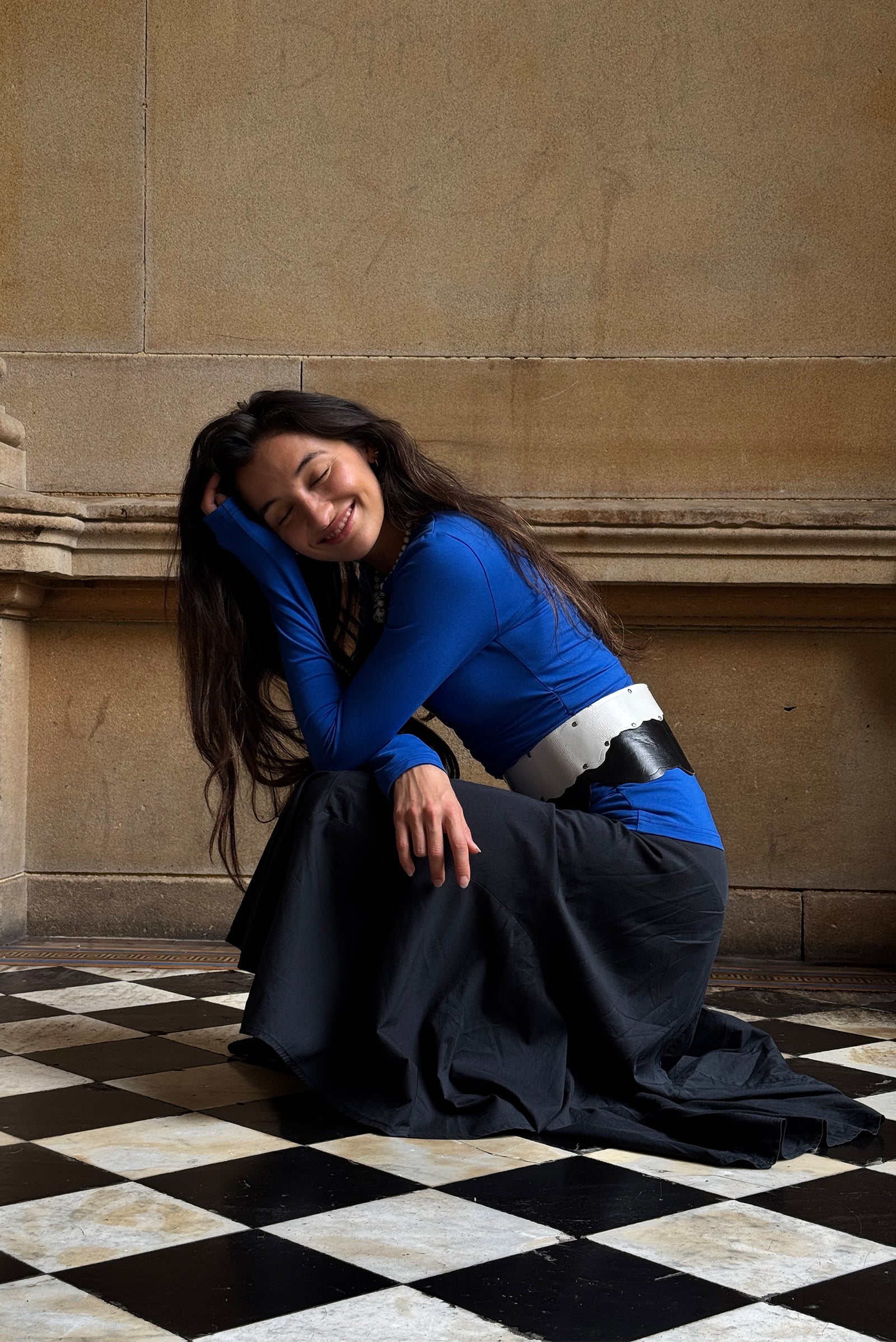 Warp LS Top in Klein Blue