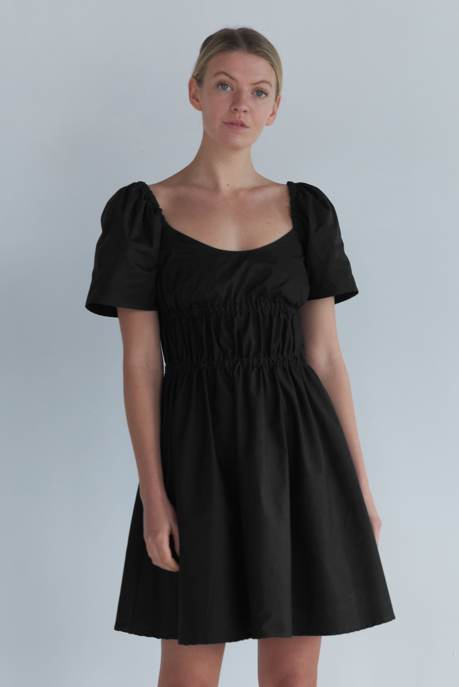 Bodice Mini Dress in Black