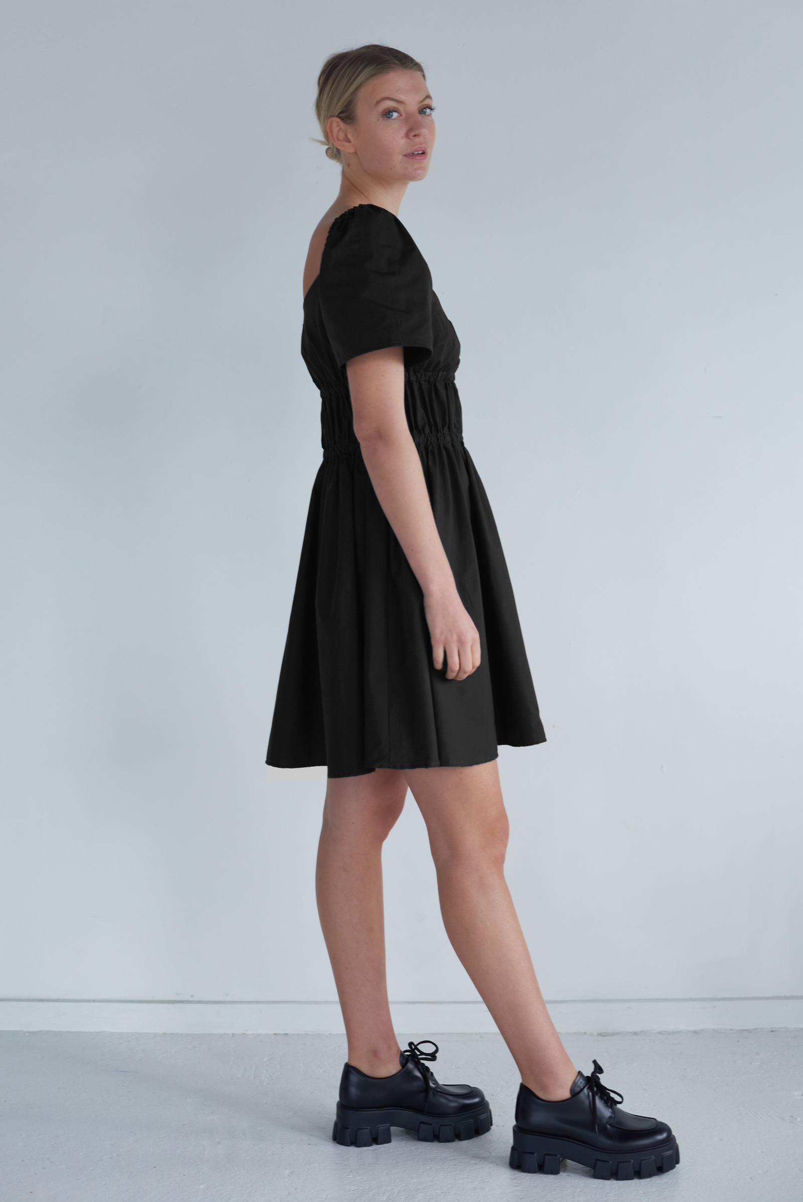 Bodice Mini Dress in Black