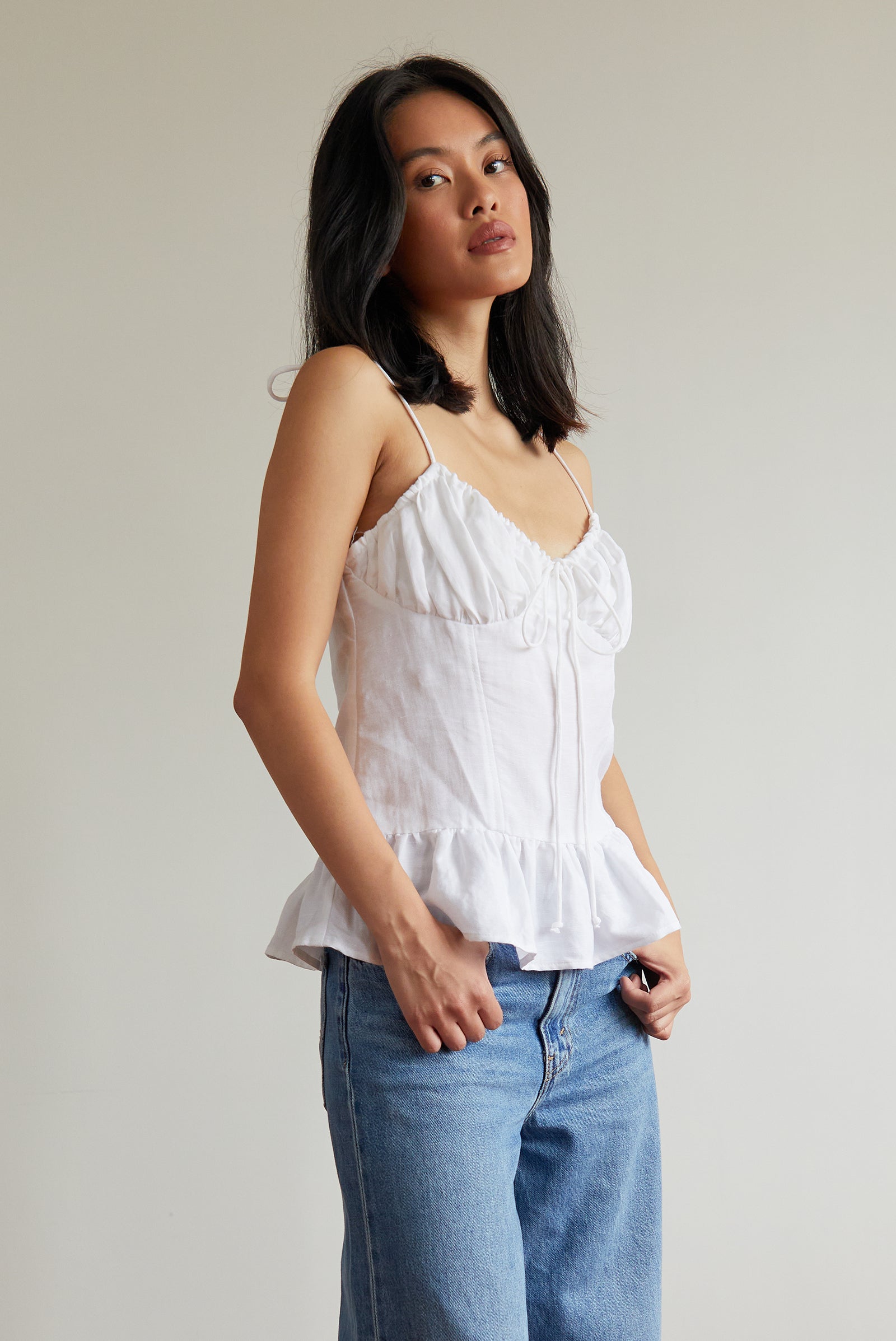 Frou Frou Camisole in White