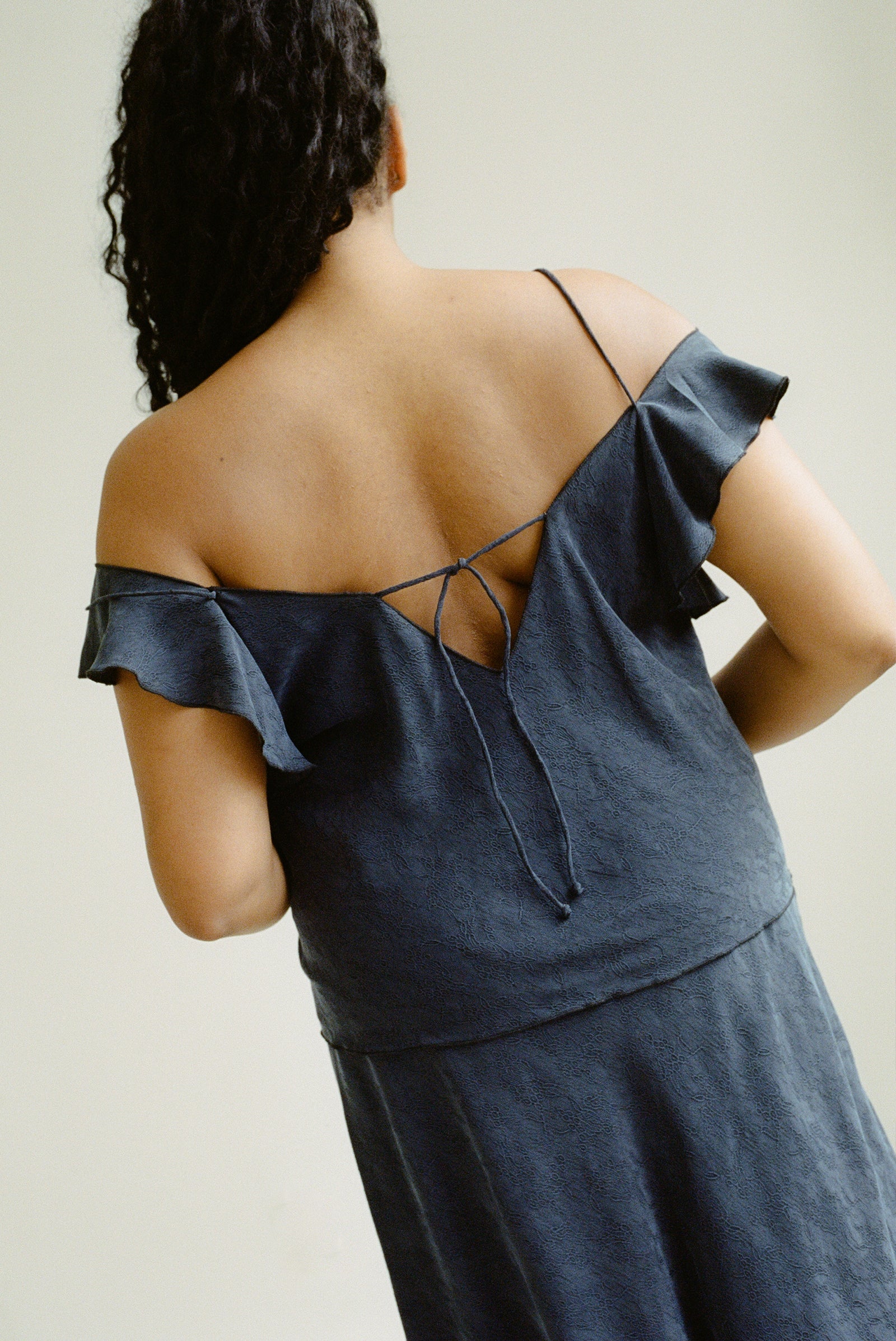 Flor Camisole in Embossed blue