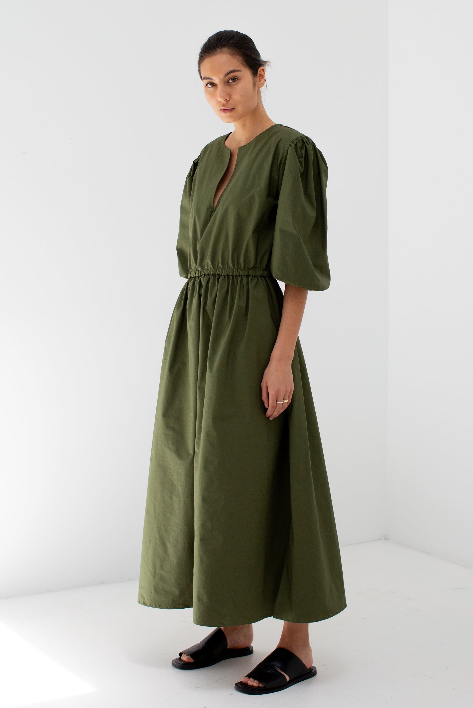 Klein Maxi Dress in Olive