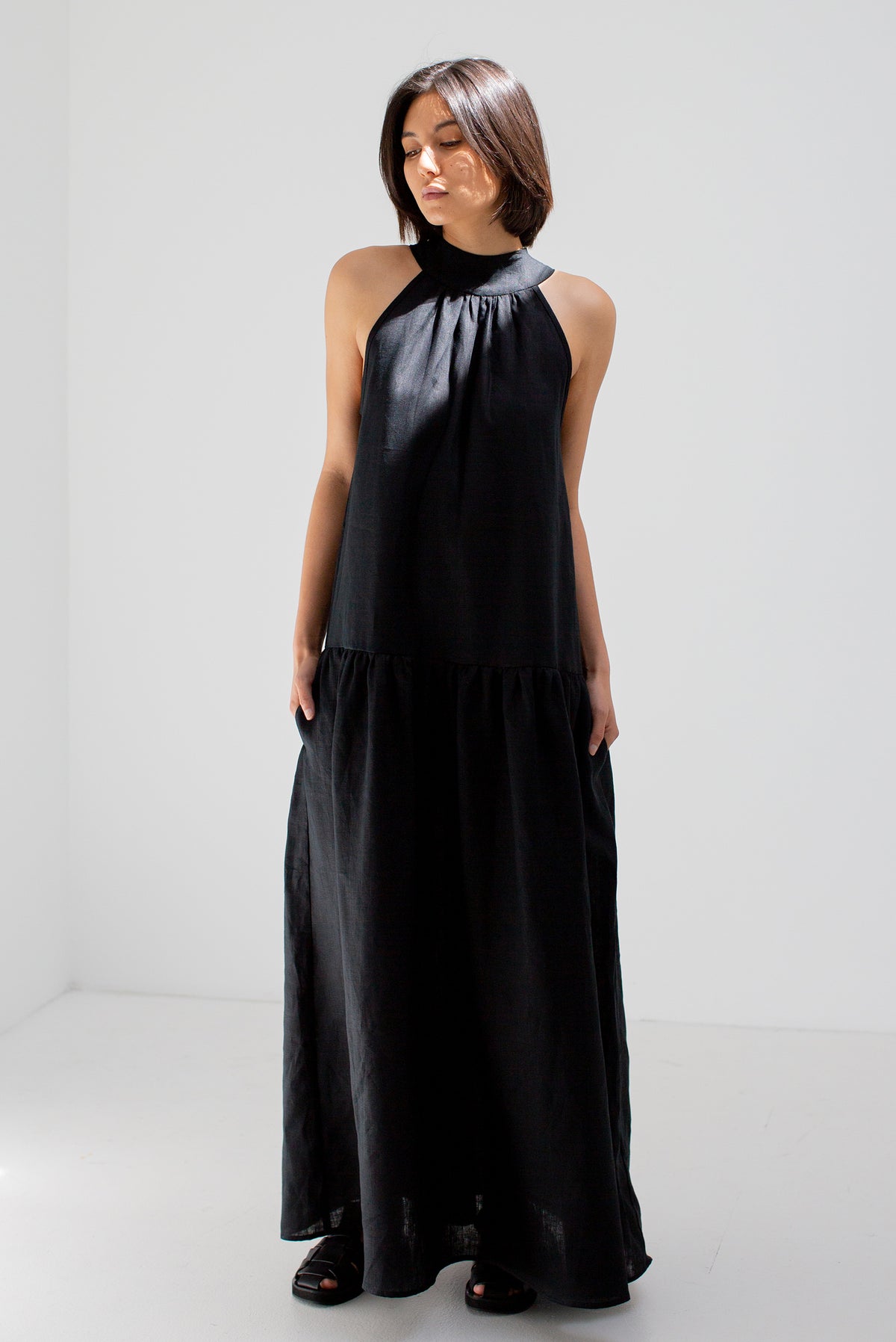 Lowe Deux Maxi Dress in Black | Ellis Label